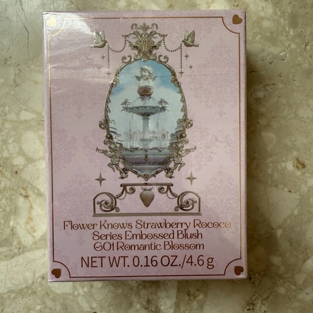 Flower Knows Strawberry Rococo Cheek Blush (G01 Romantic Bossom) NEW Sealed